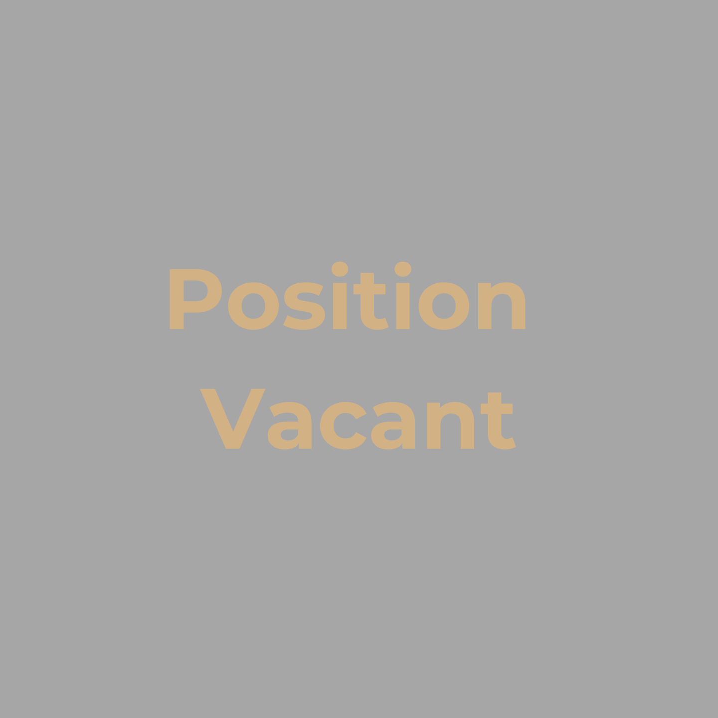 Position Vacant